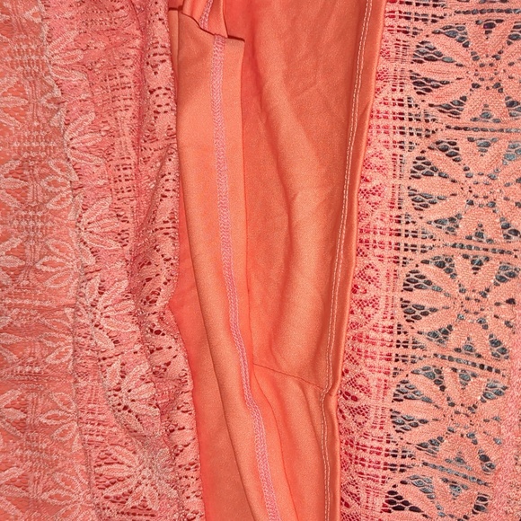 Crochet Peach Dress - Picture 7 of 12